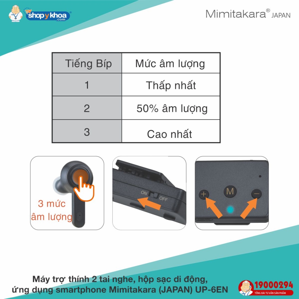 may tro thinh 2 tai nghe hop sac di dong ung dung smartphone  mimitakara  japan  up 6en